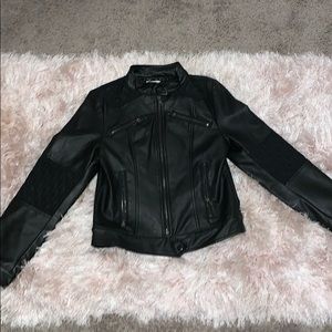 Kids Jessica simpson leather jacket size L 14-16